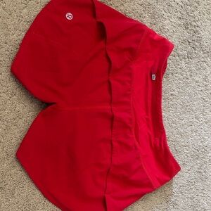 lululemon athletica Vibrant Red Women's Athletic Shorts authentic lulule
